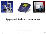 Approach to Instrumentation