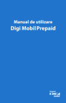Manual de utilizare Digi Mobil Prepaid