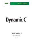 TCP/IP Volume 2 User`s Manual