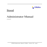 STOOD-Admin Manual revD.cwk - the Ellidiss Technologies web site
