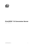 Print2PDF 7.0 Conversion Server User Manual