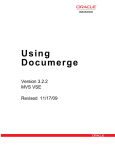 Using Documerge 3.2 for MVS