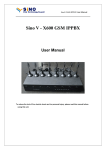 X600 GSM IPPBX User Manual