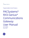 PACSystems* RX3i Genius* Communications Gateway User Manual