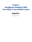 Headphone Amplifier Frigate User Manual
