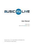 the User Manual - Music FX Live