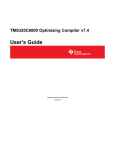 TMS320C6000 Optimizing Compiler v 7.4
