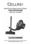 Cellini Vacuum Cleaner CVC2000S User manual