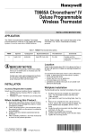 T8665A Chronotherm®IV Deluxe Programmable Wireless Thermostat