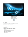 USER MANUAL - No Gravity