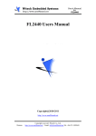 FL2440 Users Manual - Embedded ARM9 and ARM11