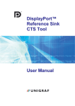 DisplayPort™ Reference Sink CTS Tool User Manual