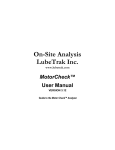 User Manual - On-Site Analysis, Inc.