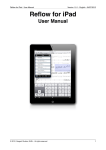 Reflow for iPad User Manual