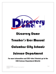 Discovery Dome Teacher`s User Manual Columbus City Schools