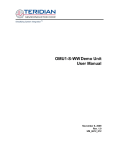 OMU1-S-WW Demo Unit User Manual