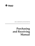 Purchasing and Receiving Manual