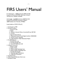 FIRS Users` Manual - Mees Solar Observatory