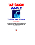 Dataman Vali-File 3 Manual