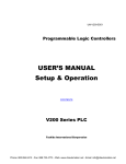 Toshiba V200 Series PLC User`s Manual