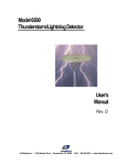 User`s Manual Model 6500 Thunderstorm/Lightning