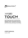 USER MANUAL ADVANCED BLUETOOTH WIRELESS