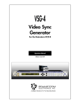Video Sync Generator - Brainstorm Electronics