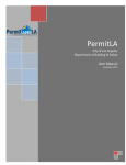 PermitLA User Manual - Department of Building and Safety