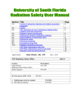 Radiation Safety User Manual