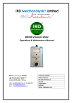 User Manual - IRD Mechanalysis Limited