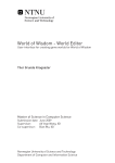 World of Wisdom - World Editor