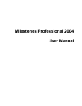 Milestones Professional 2004 User Manual