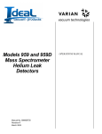 Agilent Varian 959 Helium Leak Detector Manual