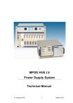 MPOD HV& LV Power Supply System Technical Manual