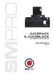 SMPRO Juicerack & Juiceblock Manual