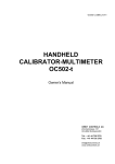 HANDHELD CALIBRATOR-MULTIMETER