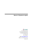 Manual of Equipment register - Medical Equipment Database Services
