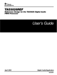 TAS5026REF User`s Guide