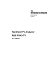 R&S®FSH3-TV Firmware Release History 14.05