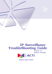 IP Surveillance TroubleShooting Guide