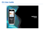 PDF Nokia E51 User Guide