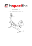 USER MANUAL - EN IN 8244 Recumbent inSPORTline Varis