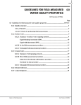 Guidelines for field measurement of water quality