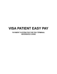 VISA PATIENT EASY PAY