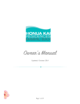 a Copy of the Honua Kai Owner`s Manual