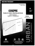 COSEPRE - Costs of urban cleaning services : user`s manual