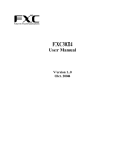 FXC3024 User Manual