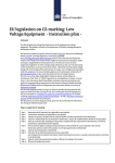 EU legislation on CE-marking: Low Voltage Equipment