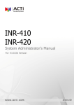 INR-410 INR-420 - ACTi Corporation