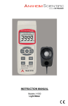 Anaheim Scientific H100 Wide Range Light Meter